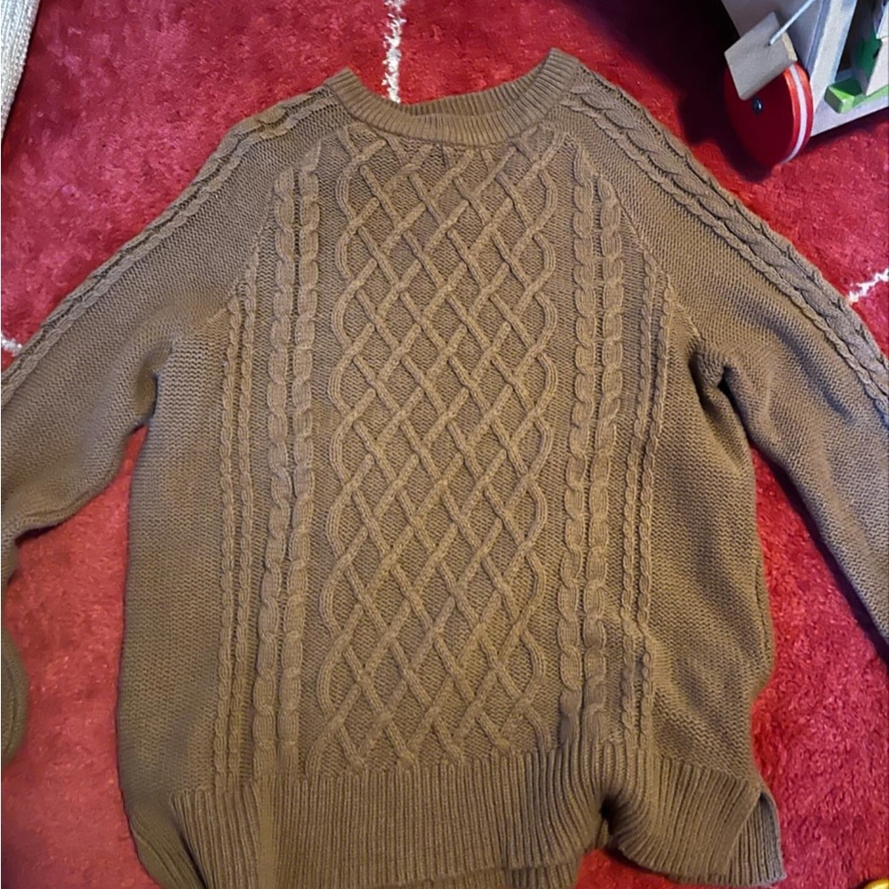 Cable knit sweater